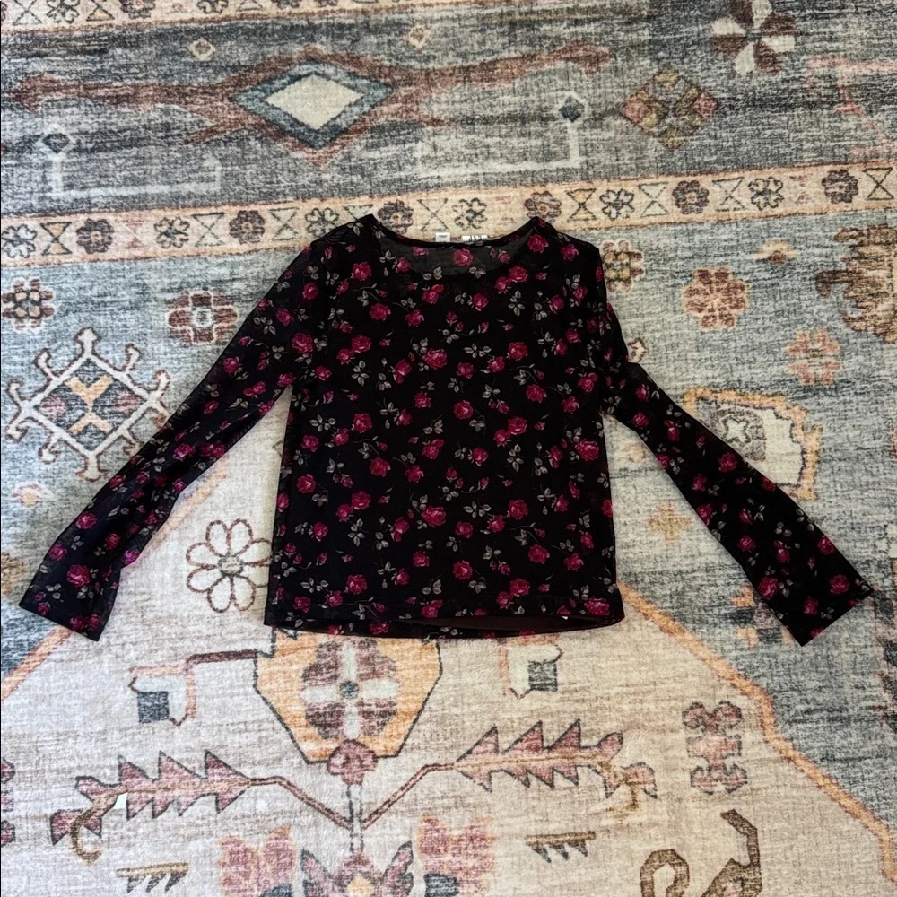 Gap Kids Floral Sheer Top